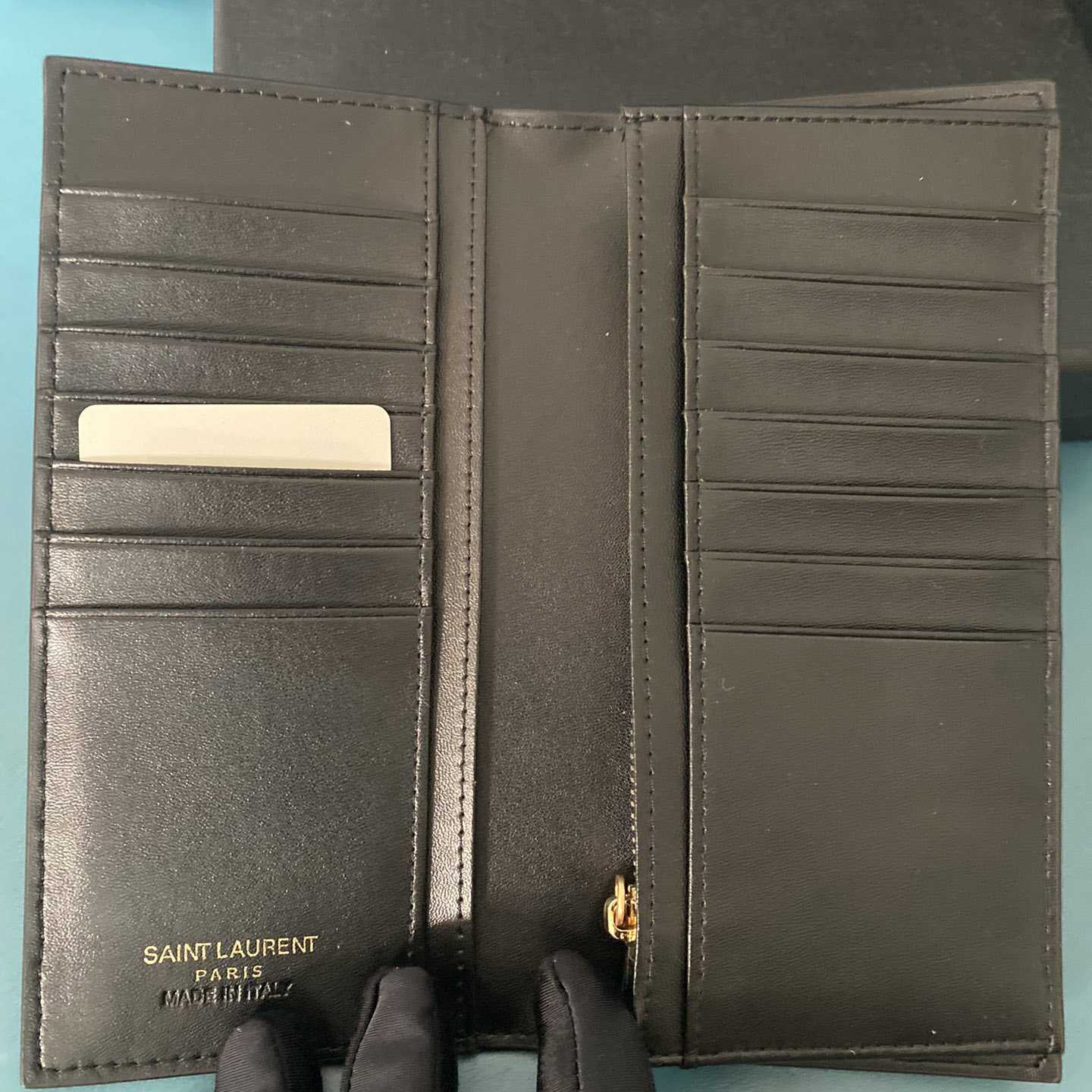 Saint Laurent Monogram Embossed Pouch  (18-12-2.5cm) - PerfectKickZ