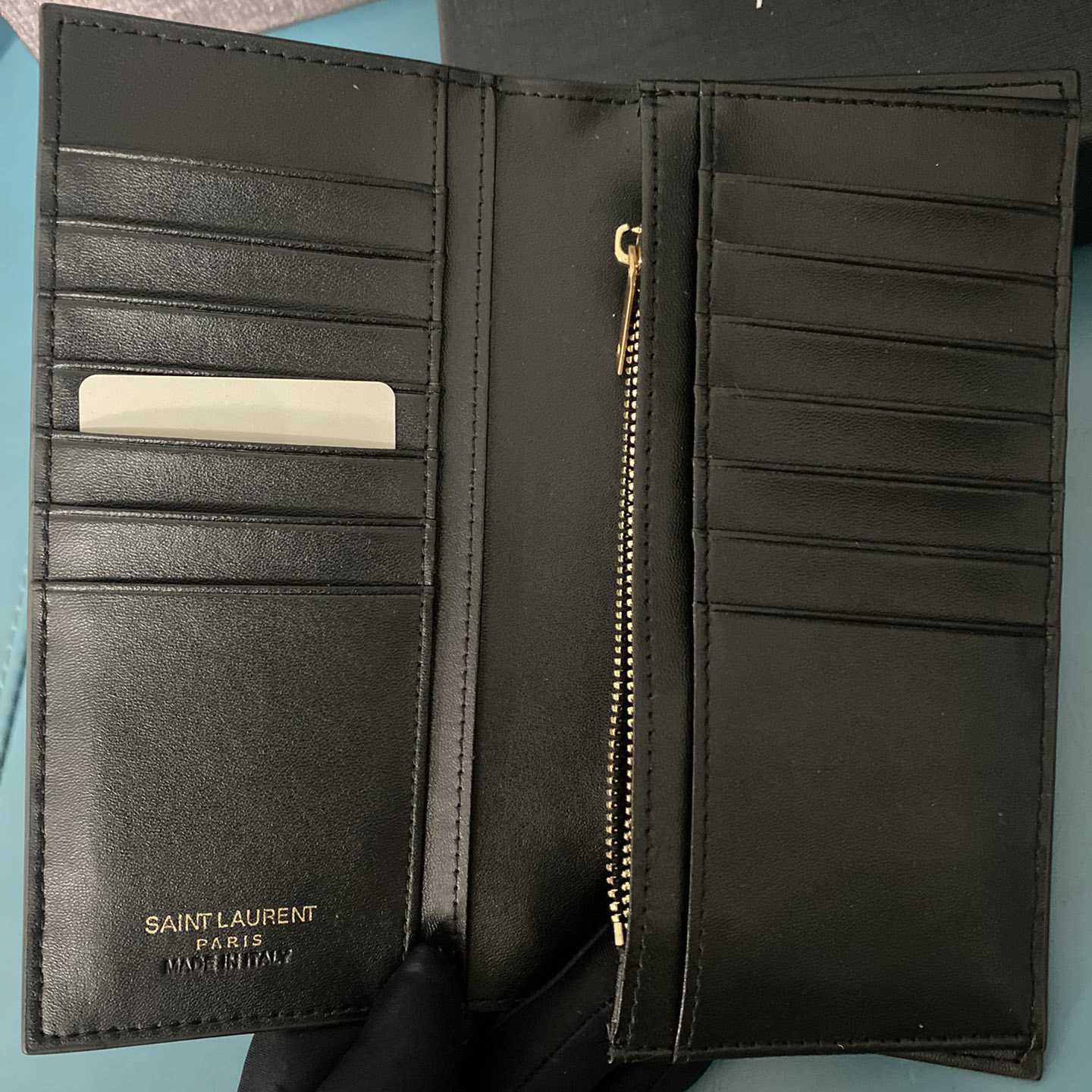 Saint Laurent Monogram Embossed Pouch  (18-12-2.5cm) - PerfectKickZ
