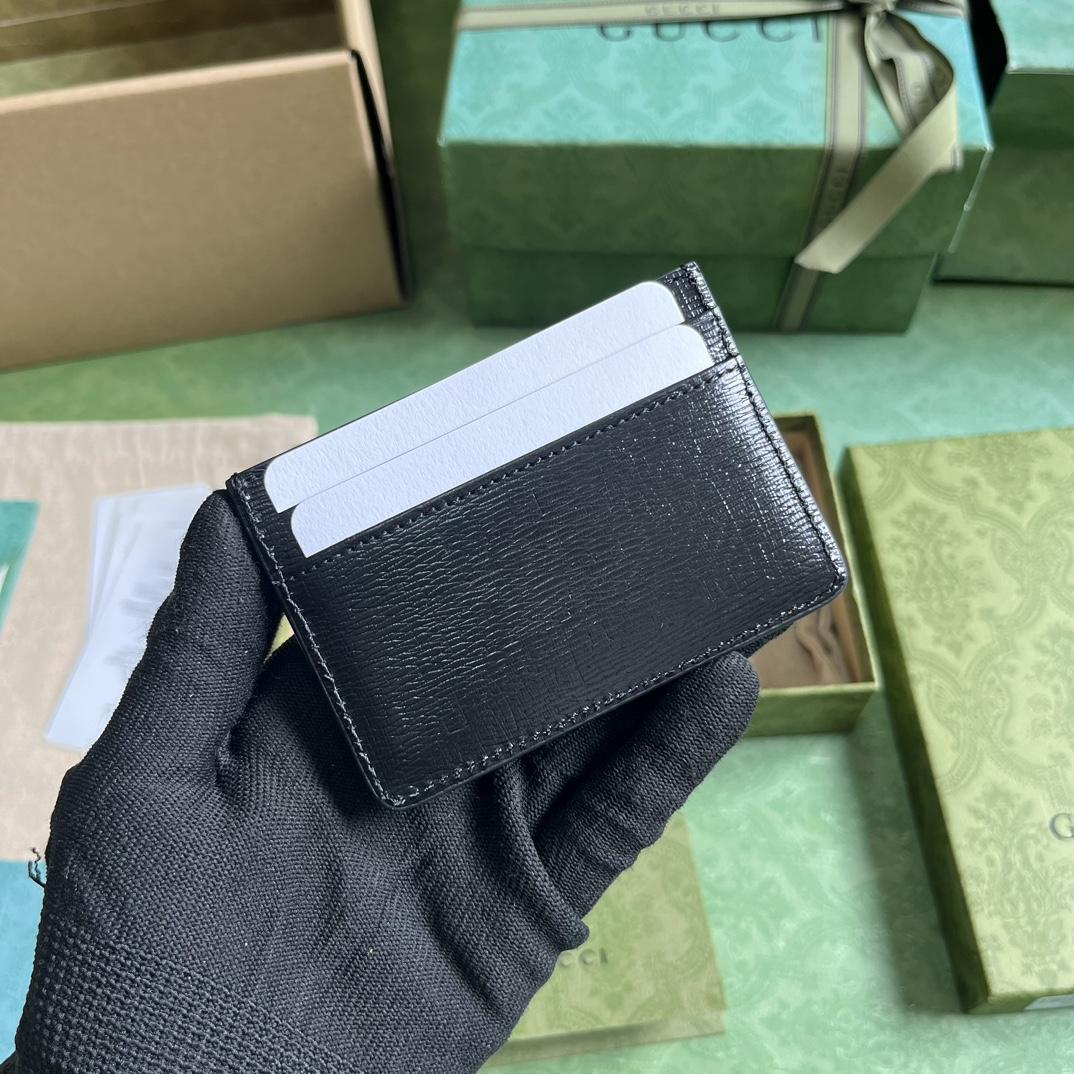 Gucci Card Case With Gucci Script - 
