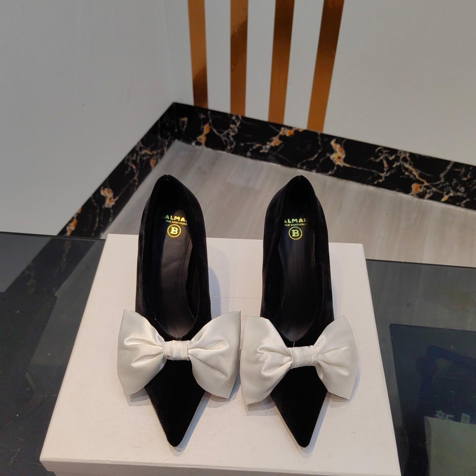 Balmain Velvet Clara Stilettos - PerfectKickZ