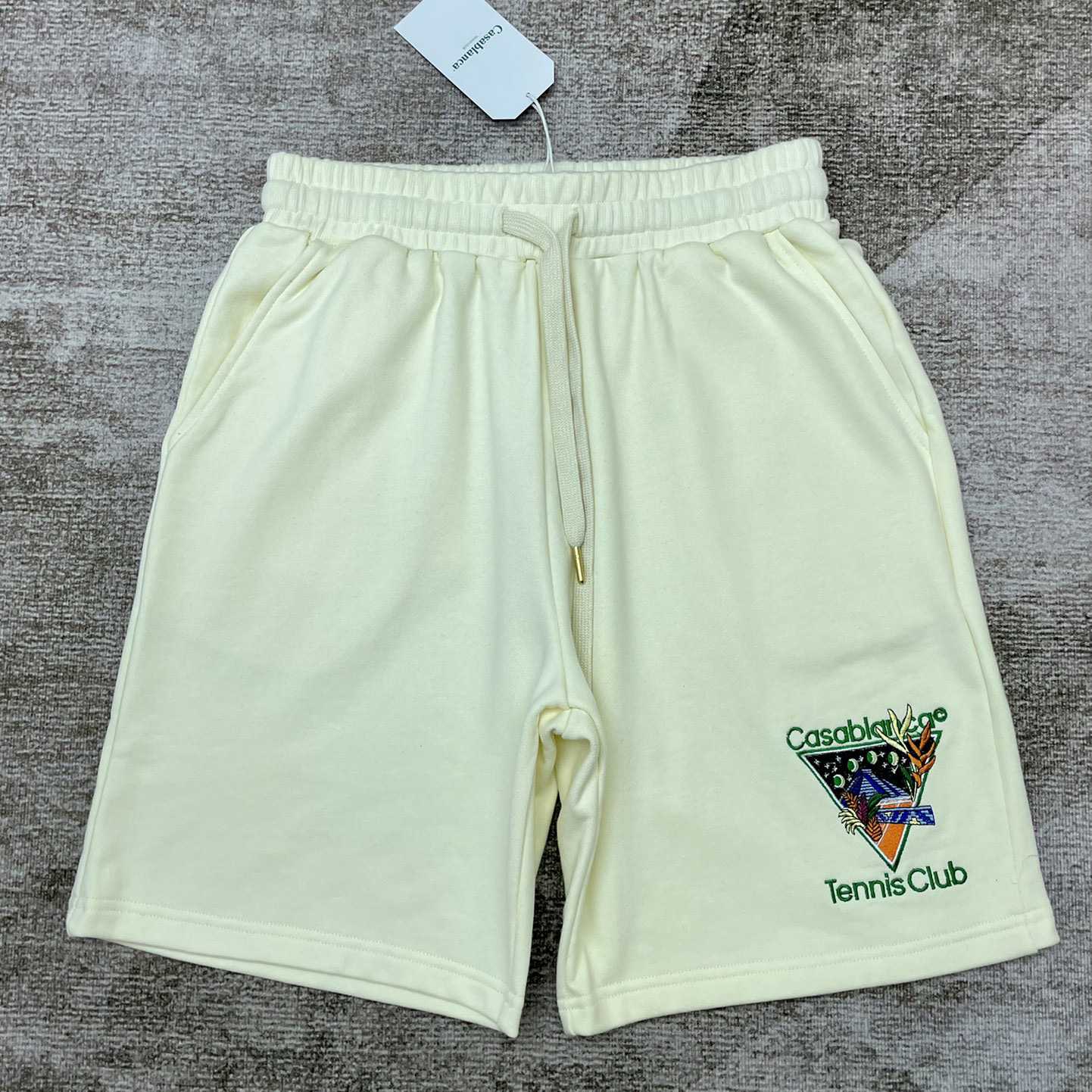Casablanca Tennis Club Icon Embroidered Shorts - PerfectKickZ