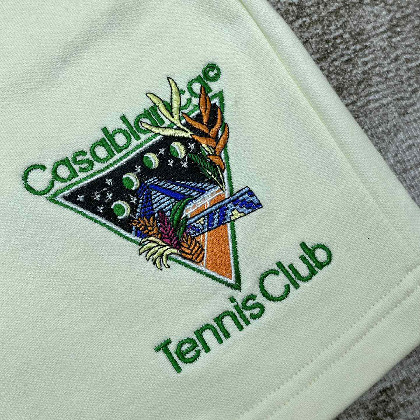 Casablanca Tennis Club Icon Embroidered Shorts - PerfectKickZ