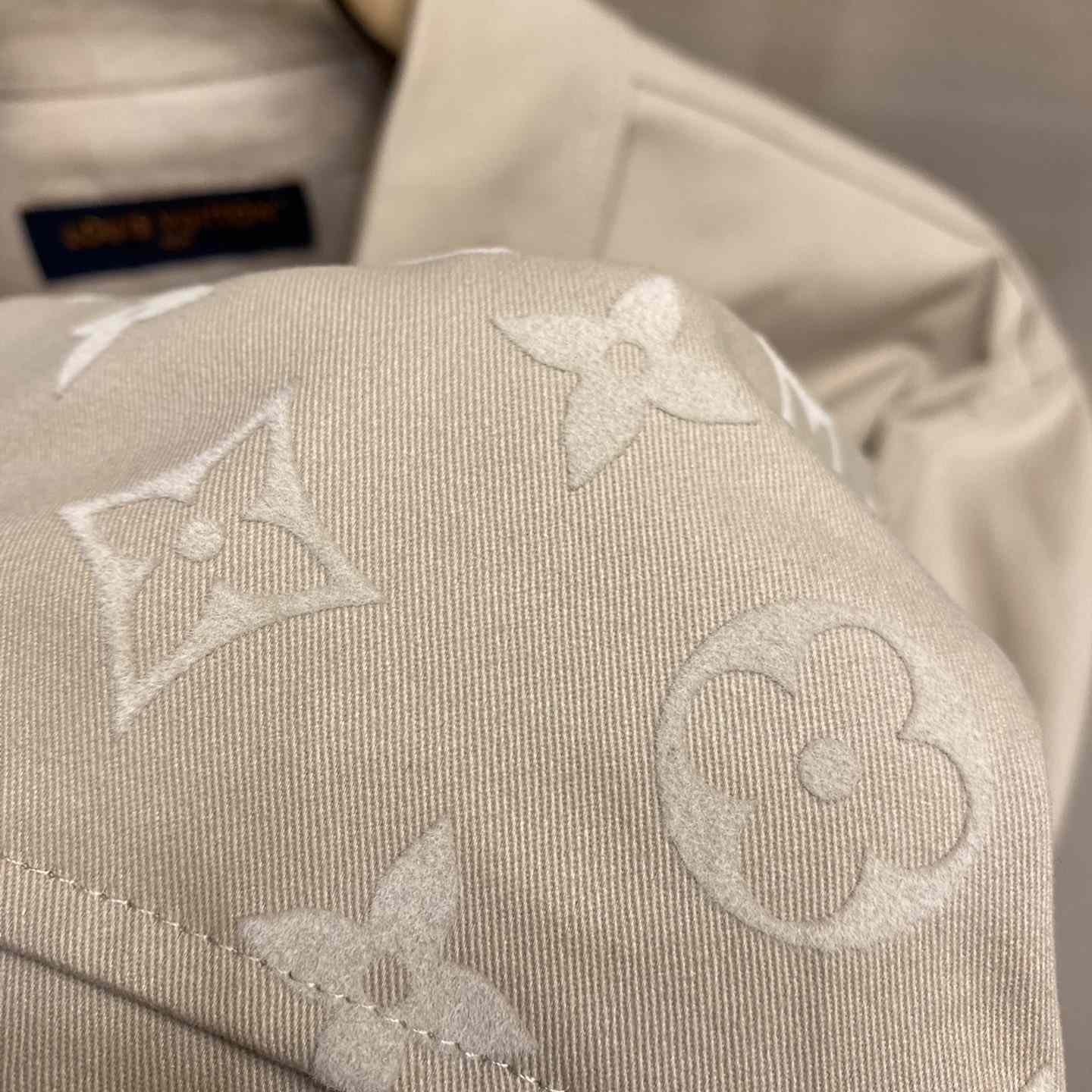 Louis Vuitton Flocked Casual Cotton Overshirt - PerfectKickZ