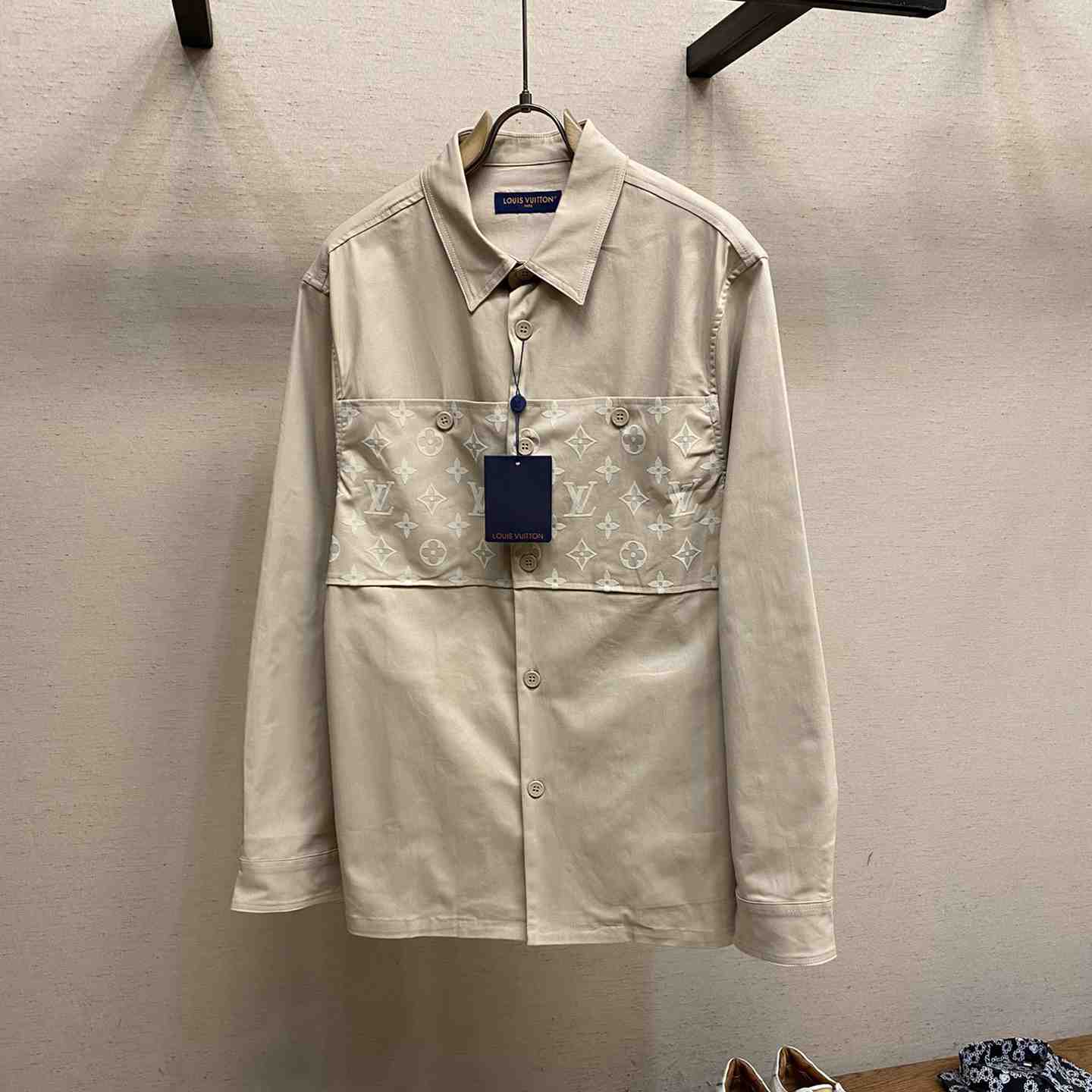 Louis Vuitton Flocked Casual Cotton Overshirt - PerfectKickZ