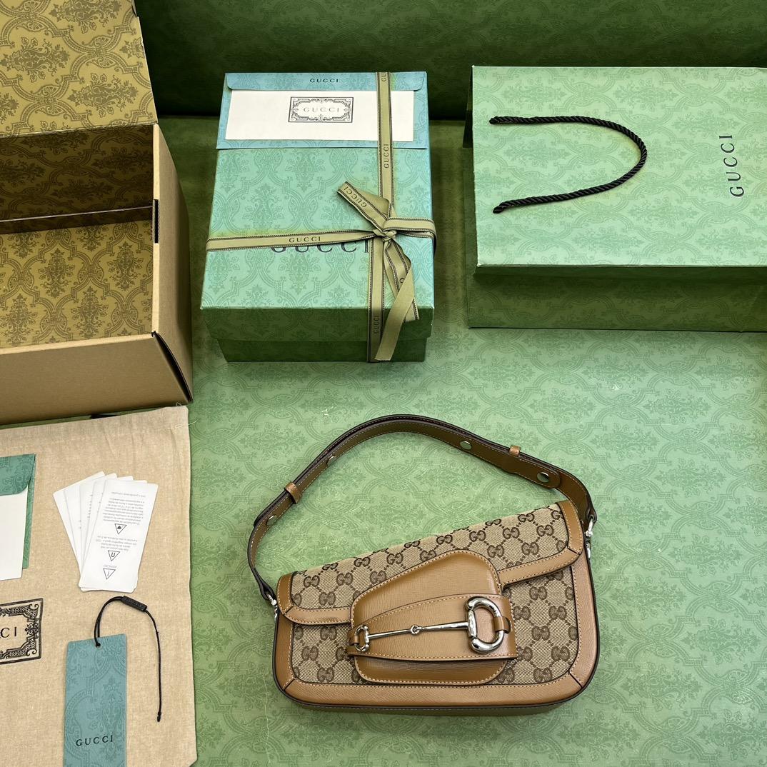 Gucci Horsebit 1955 Small Shoulder Bag - PerfectKickZ