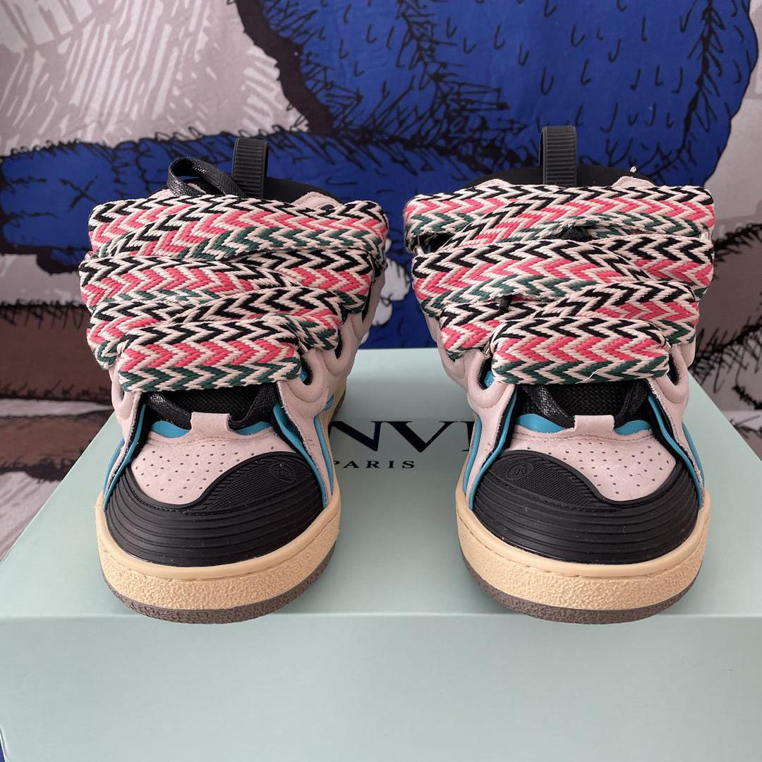 Lanvin Curb Sneaker 'Ecru Black' - PerfectKickZ