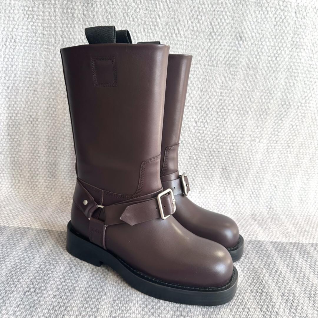 Burberry Leather Saddle Low Boots - PerfectKickZ