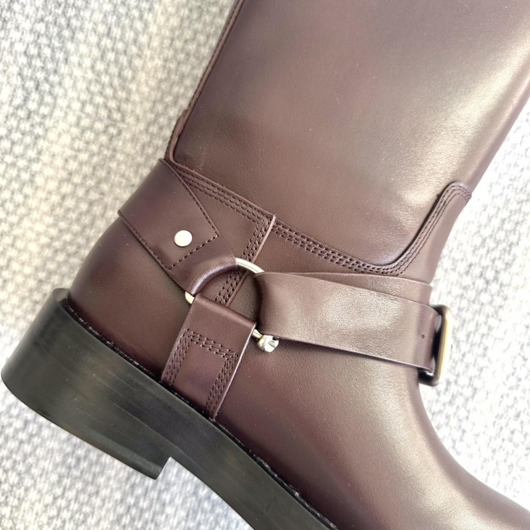 Burberry Leather Saddle Low Boots - PerfectKickZ