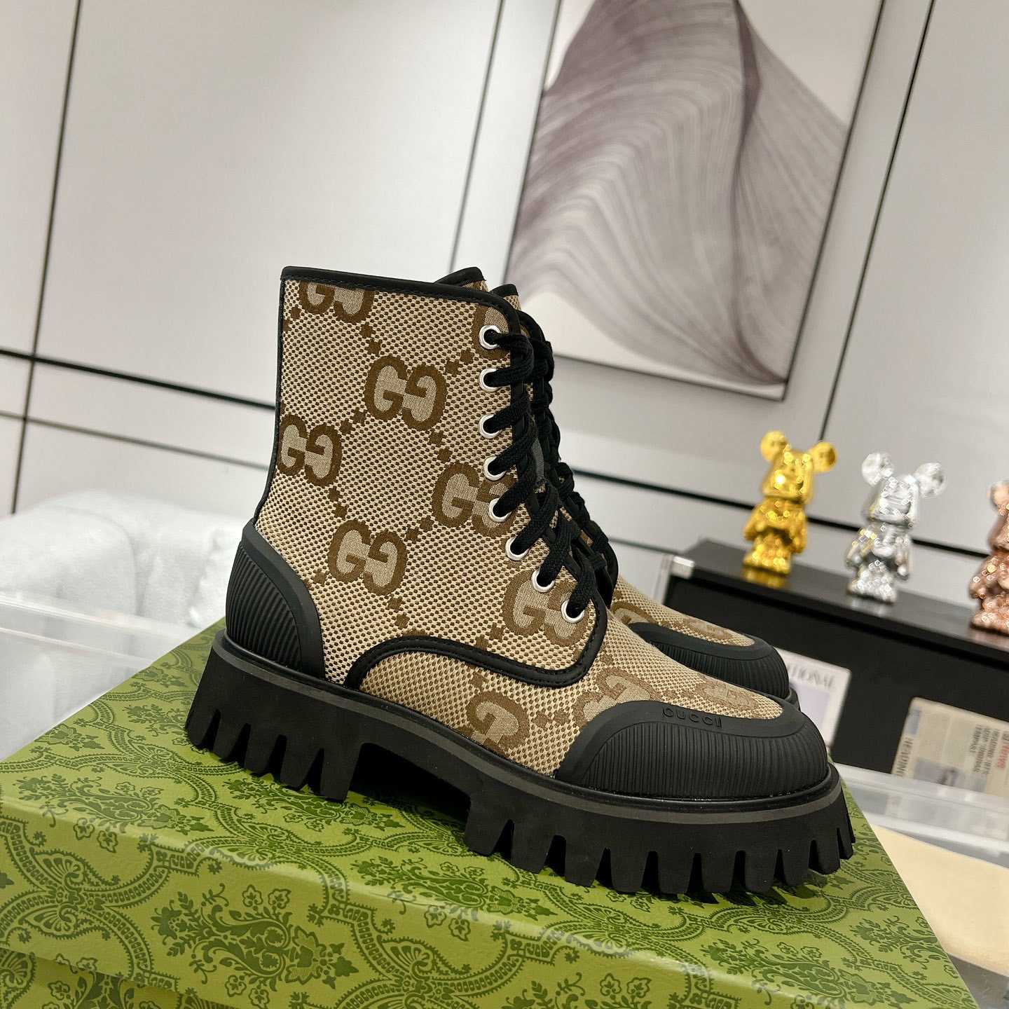 Gucci Original GG Canvas Boots  - PerfectKickZ