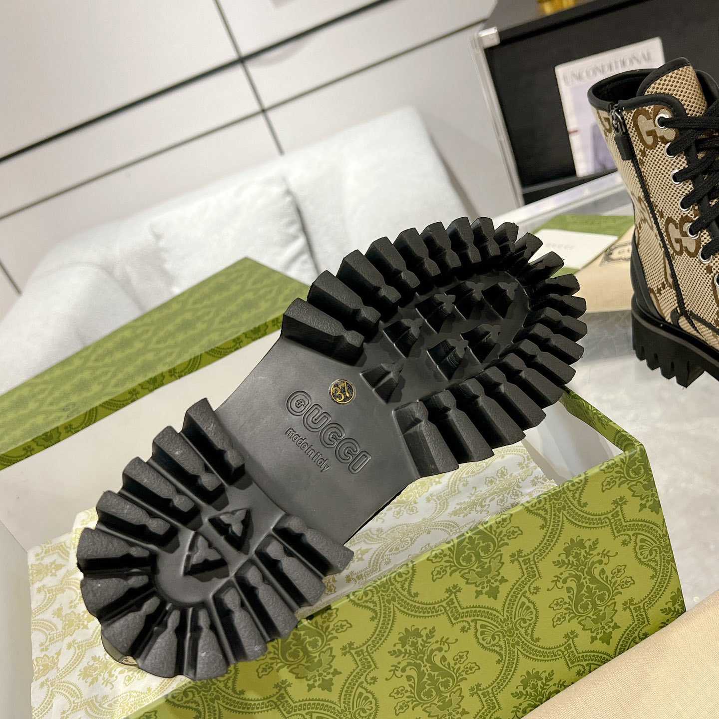 Gucci Original GG Canvas Boots  - PerfectKickZ