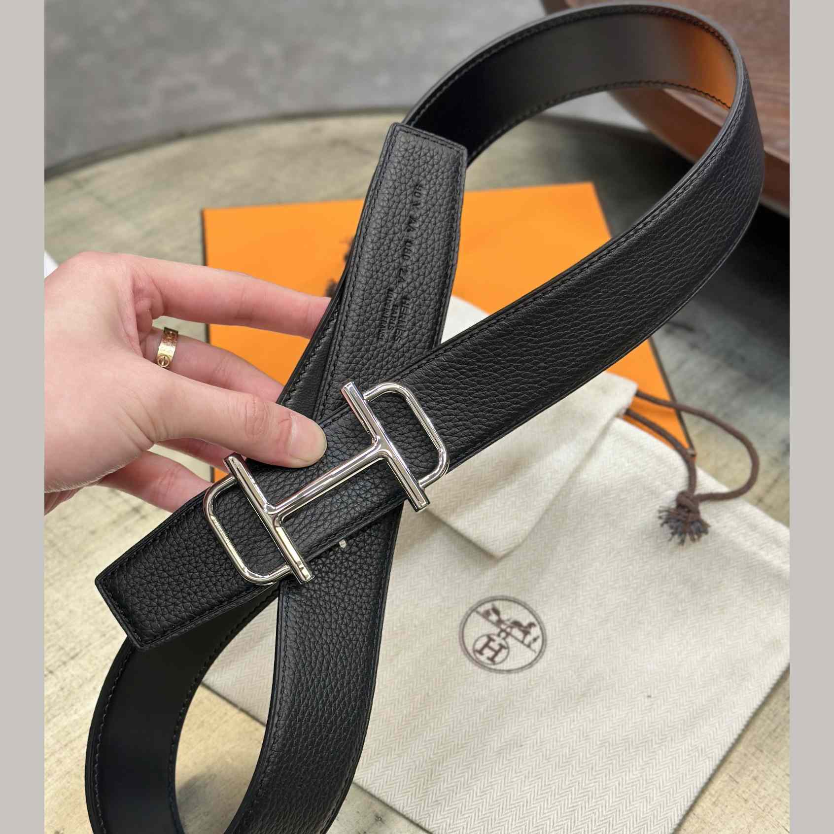 Hermes Royal Belt Buckle & Reversible Leather Strap 38 mm - PerfectKickZ