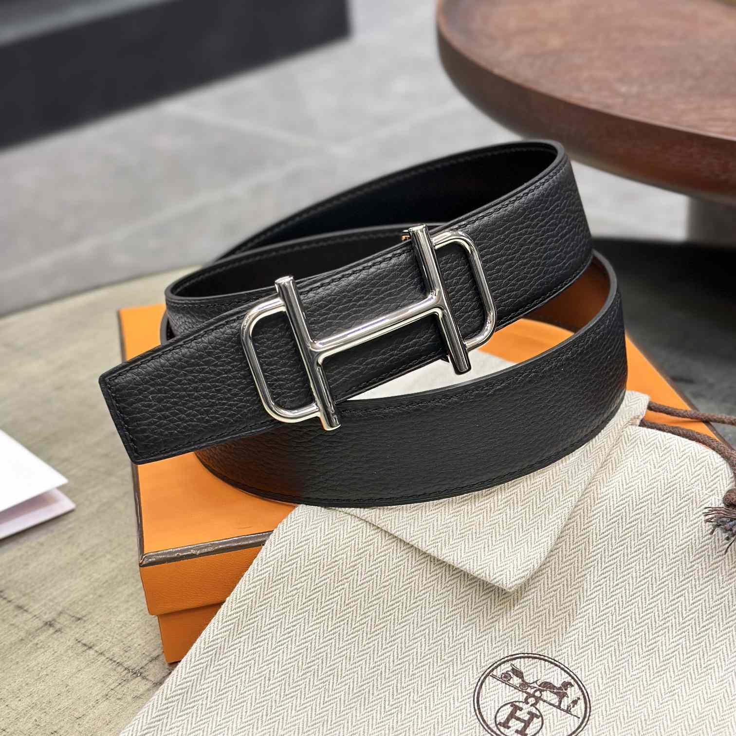 Hermes Royal Belt Buckle & Reversible Leather Strap 38 mm - PerfectKickZ