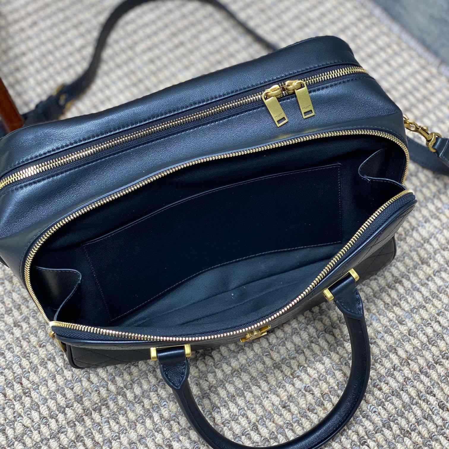 Saint Laurent Lyia Duffle In Quilted Lambskin - PerfectKickZ
