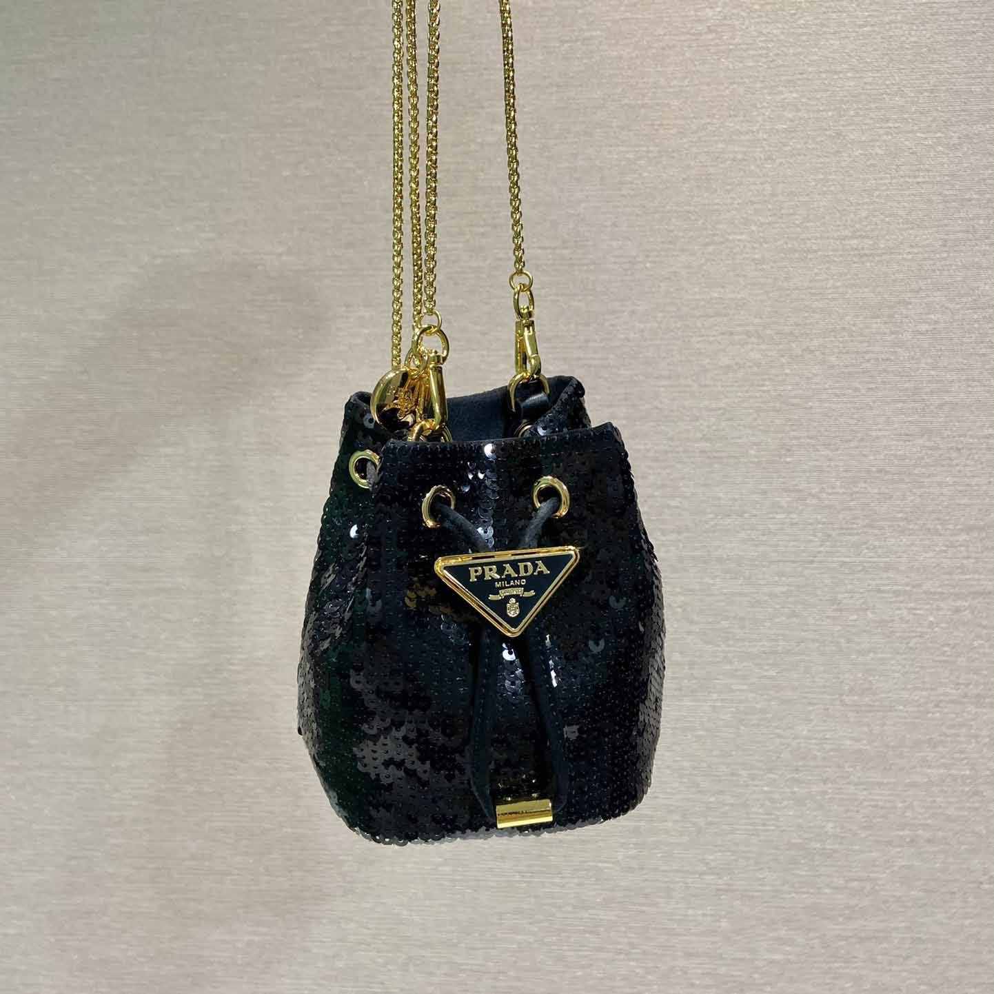 Prada Sequined Satin Mini-pouch - PerfectKickZ