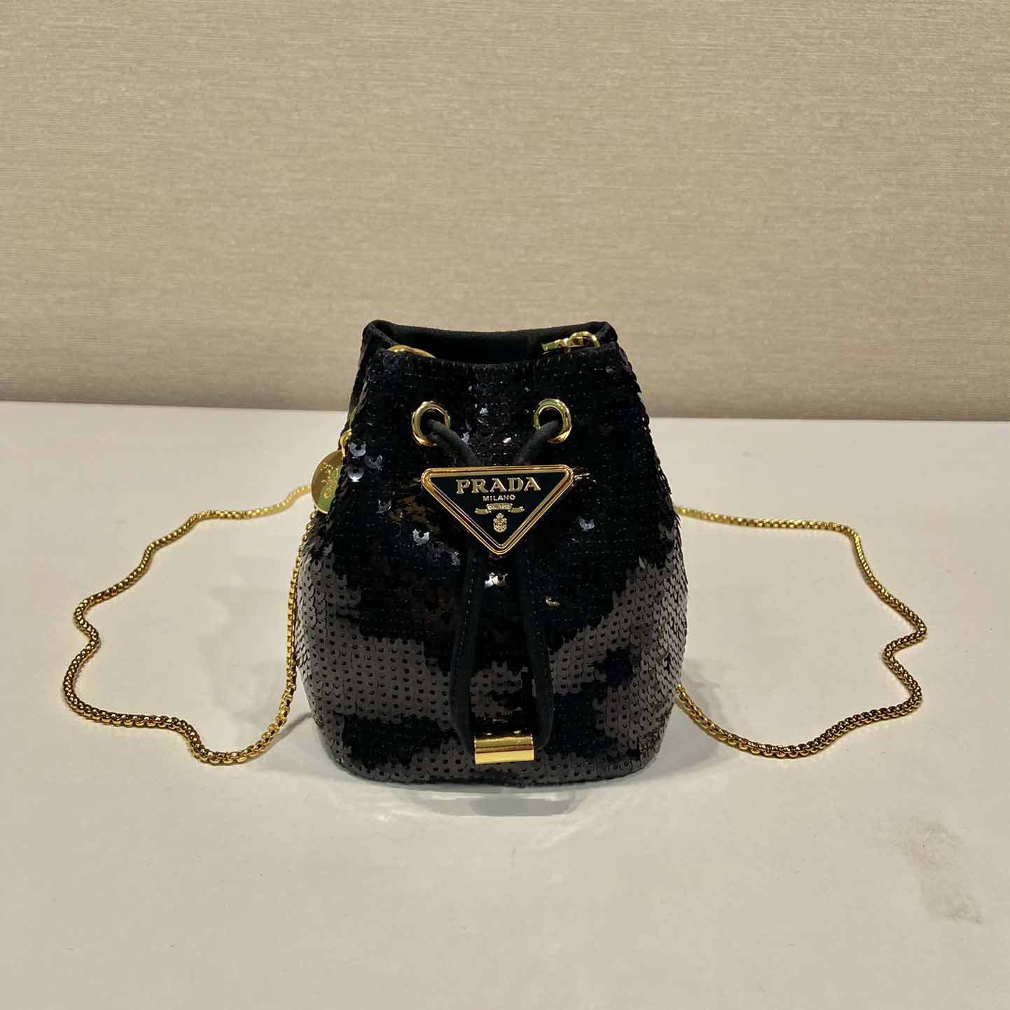 Prada Sequined Satin Mini-pouch - PerfectKickZ