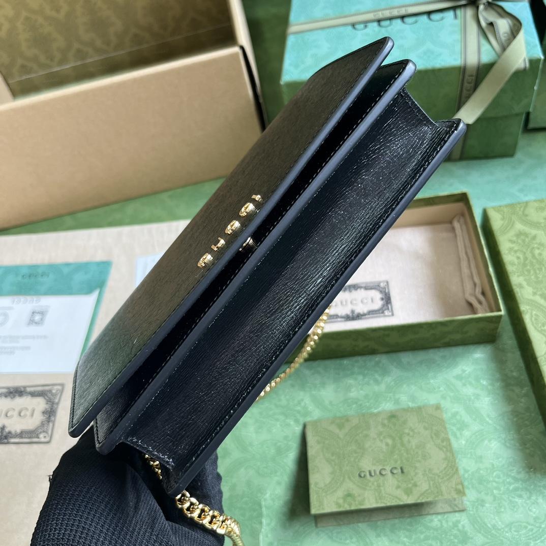 Gucci Chain Wallet With Gucci Script (12.5x 20x 4cm) - PerfectKickZ