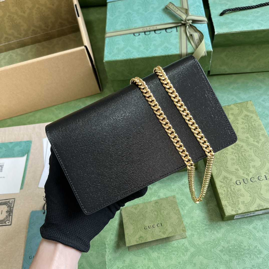 Gucci Chain Wallet With Gucci Script (12.5x 20x 4cm) - 