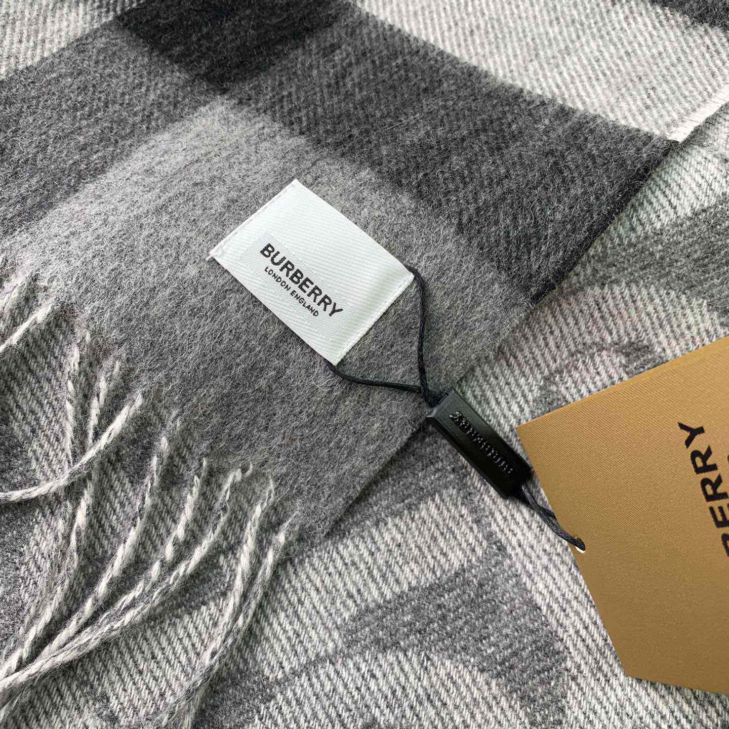 Burberry Check Cashmere Reversible Scarf - PerfectKickZ