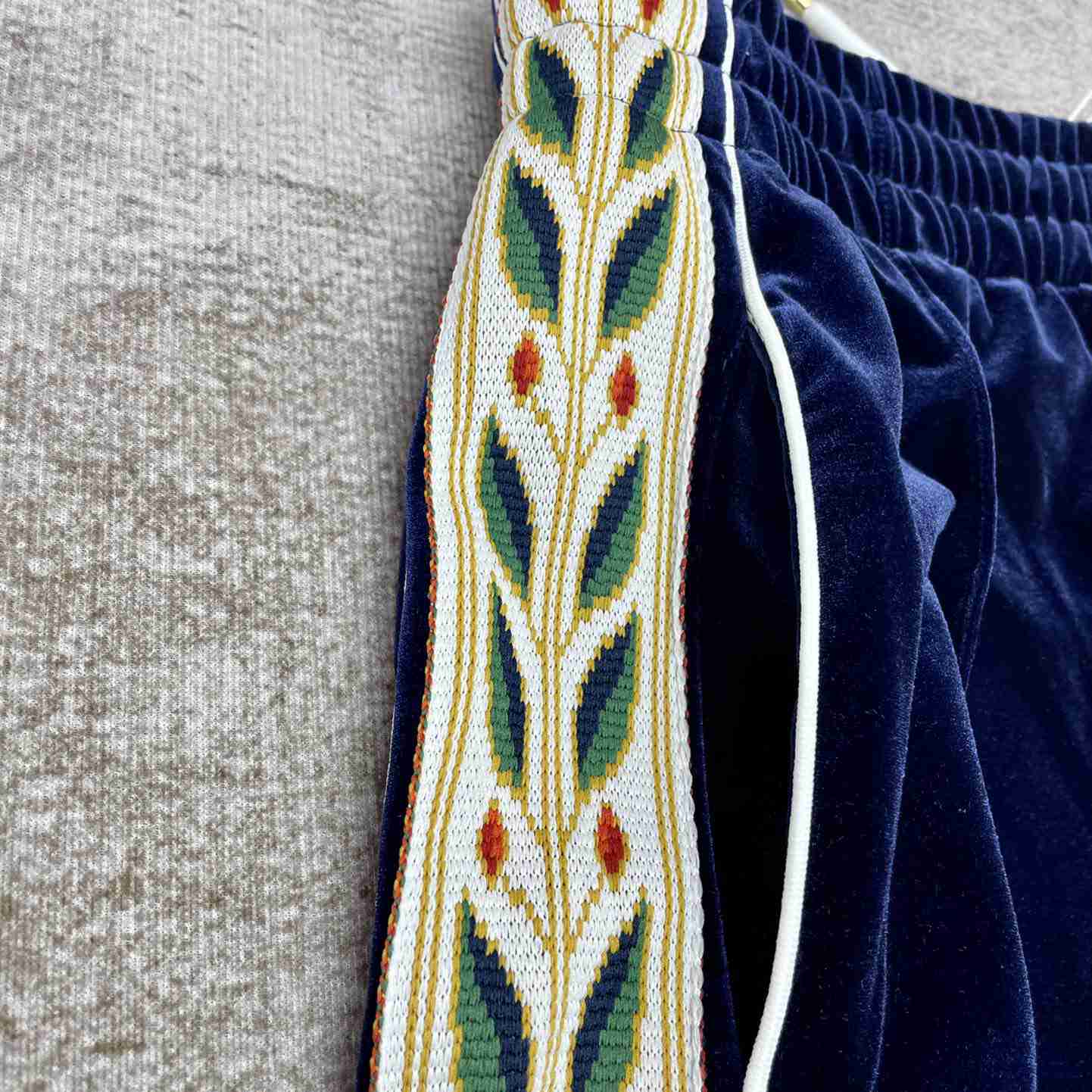 Casablanca Laurel Velour Tracksuit Bottoms - PerfectKickZ