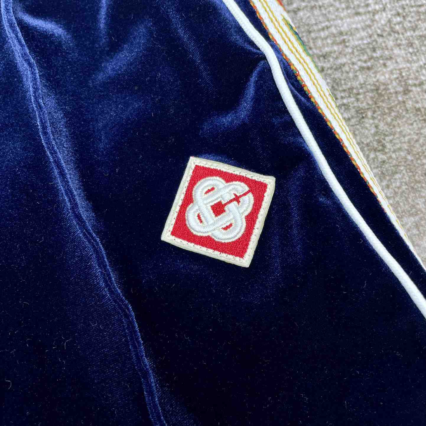 Casablanca Laurel Velour Tracksuit Bottoms - PerfectKickZ