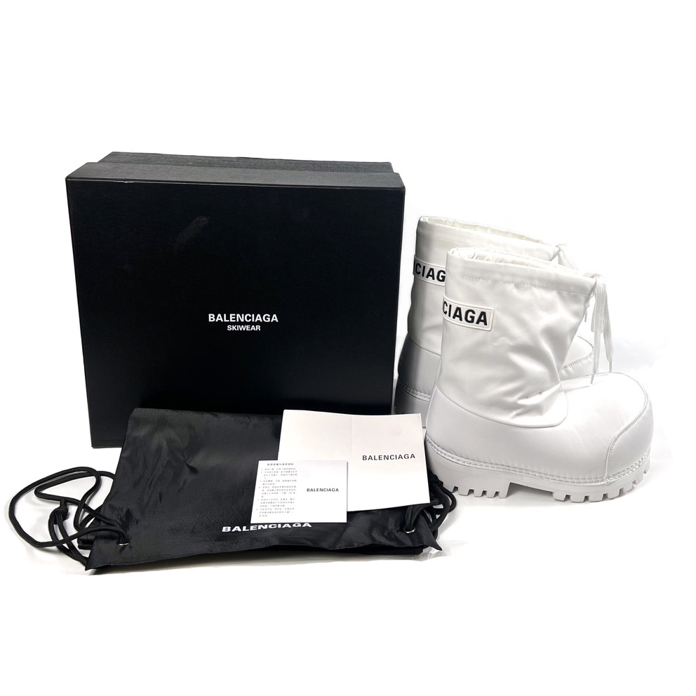 Balenciaga Alaska Low Boot In White Nylon - PerfectKickZ