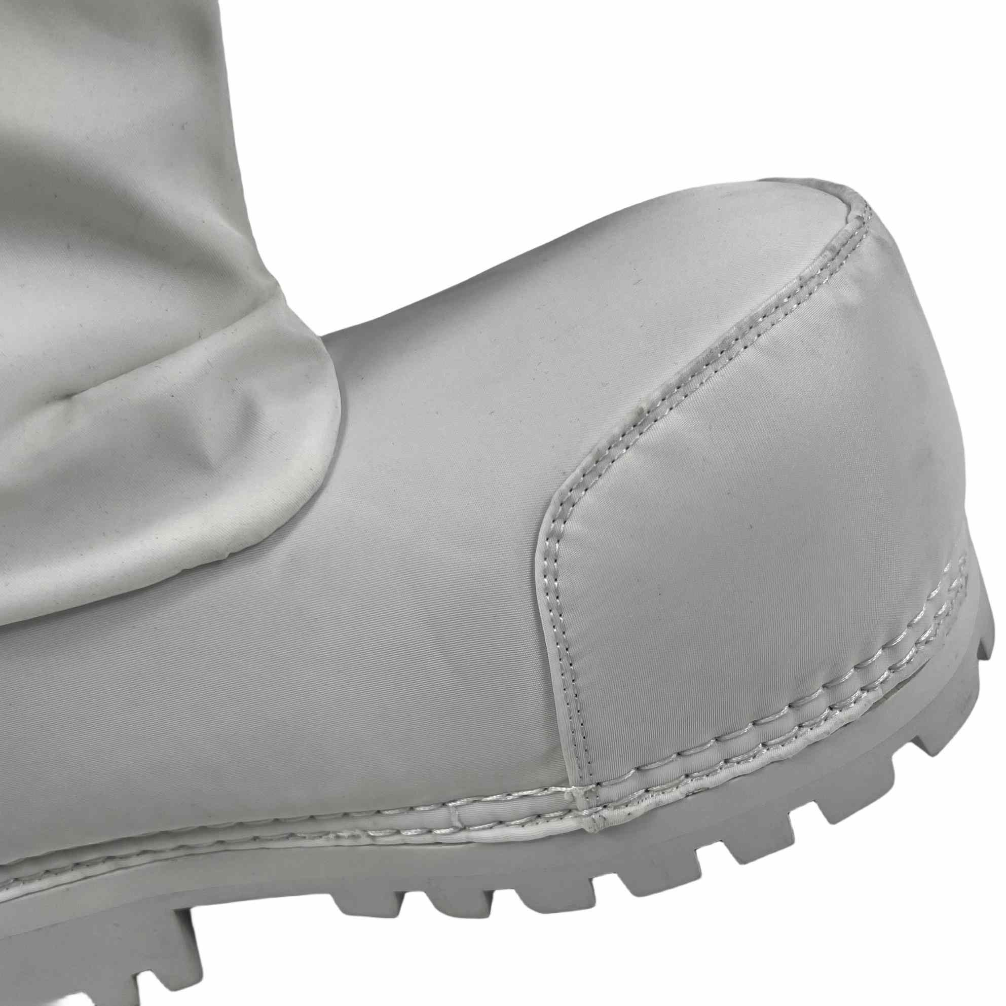 Balenciaga Alaska Low Boot In White Nylon - PerfectKickZ