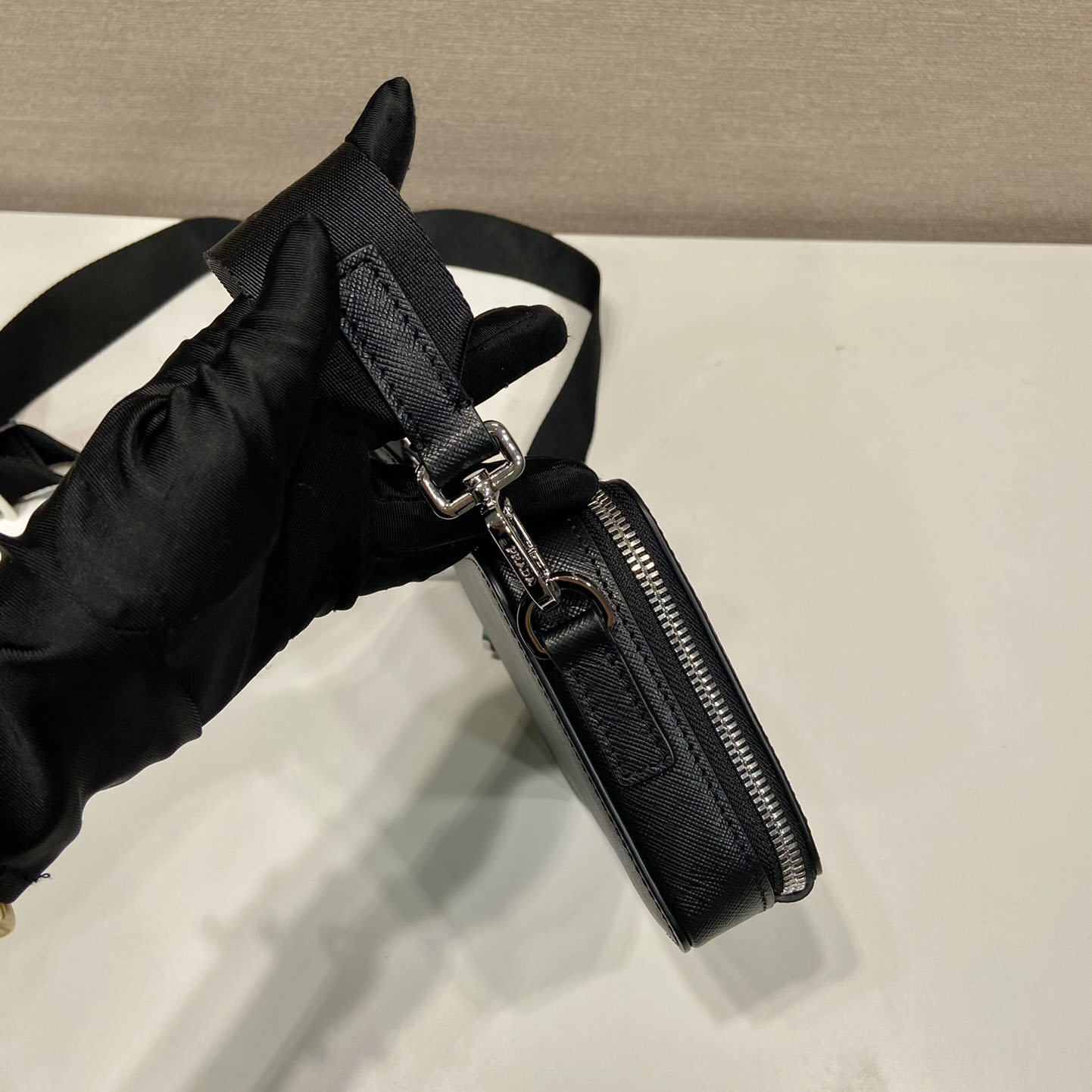Prada Brique Saffiano Leather Bag - PerfectKickZ