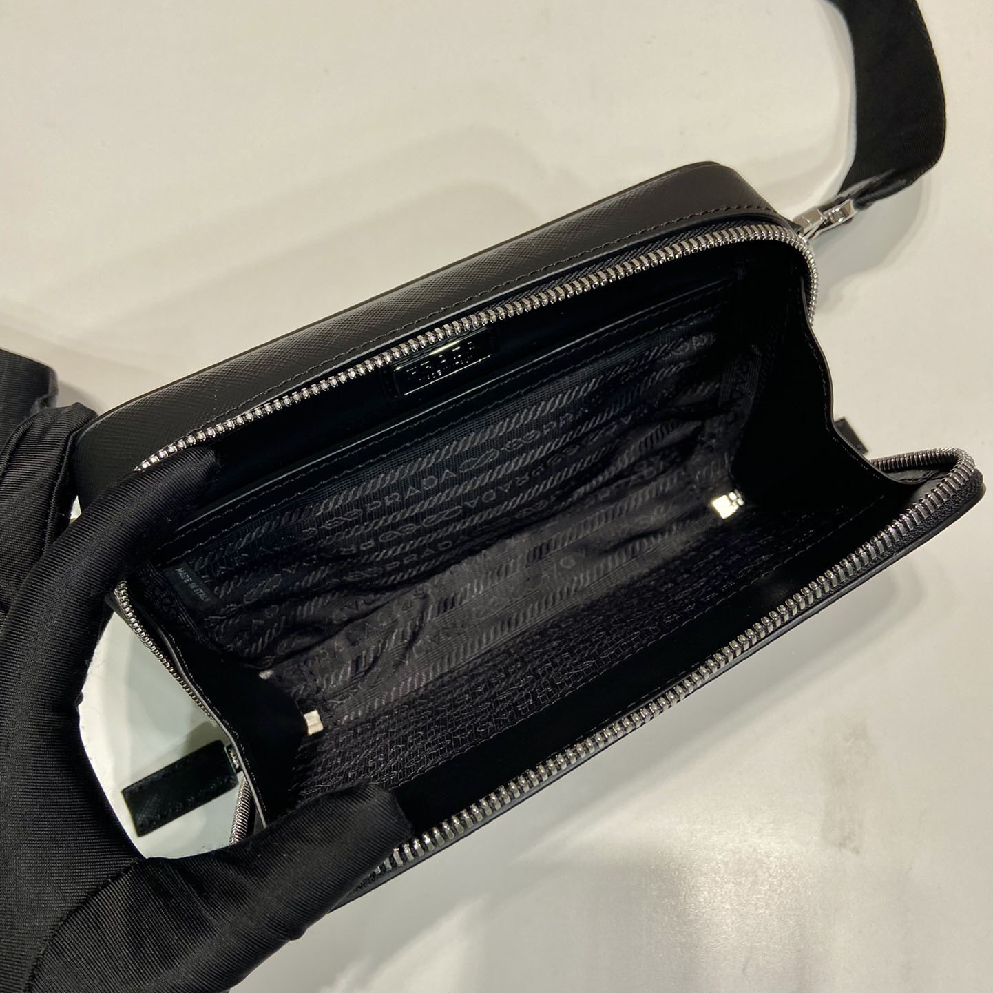 Prada Brique Saffiano Leather Bag - PerfectKickZ