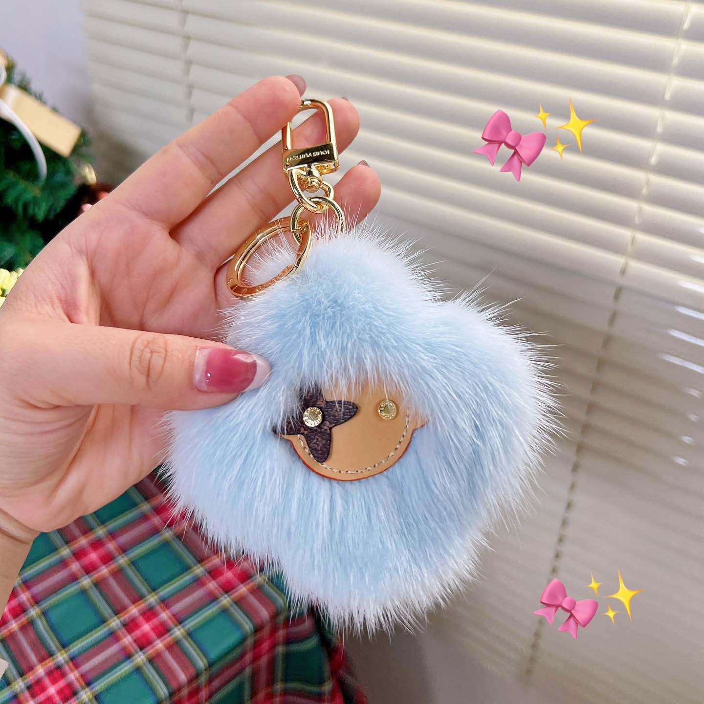 Louis Vuitto Vivienne Fur Key Holder   M01524 - PerfectKickZ