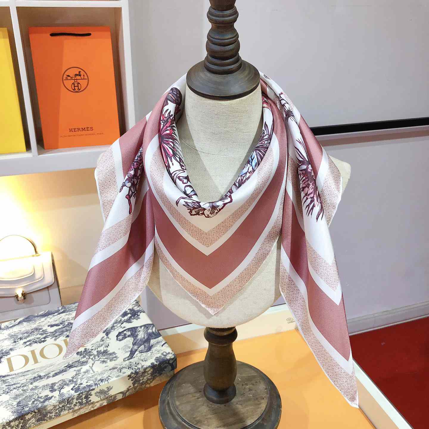 Dior Toile De Jouy Mexico 90 Square Scarf - PerfectKickZ