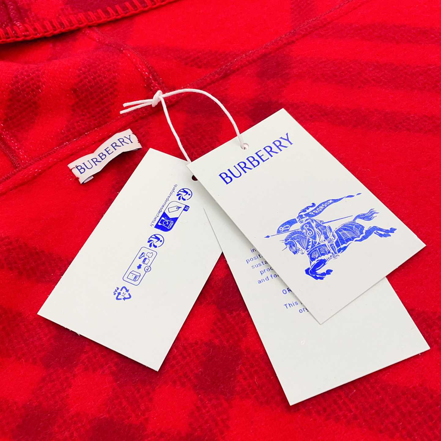 Burberry Check Wool Hooded Scarf - PerfectKickZ