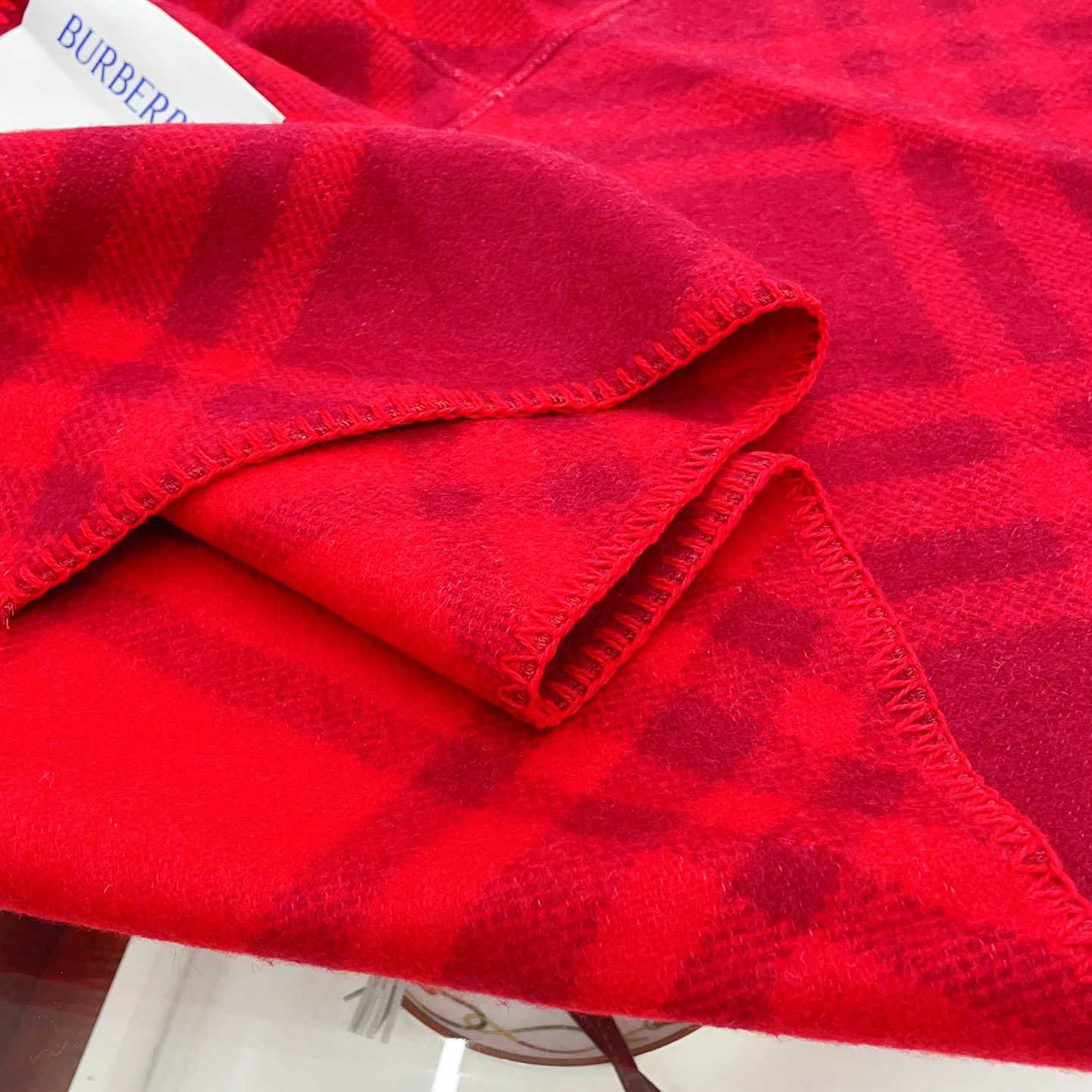 Burberry Check Wool Hooded Scarf - PerfectKickZ