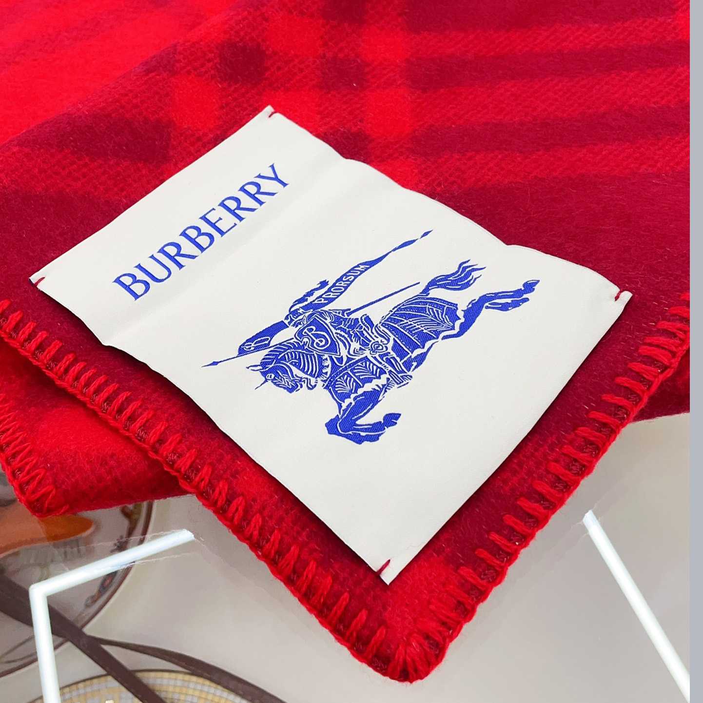 Burberry Check Wool Hooded Scarf - PerfectKickZ