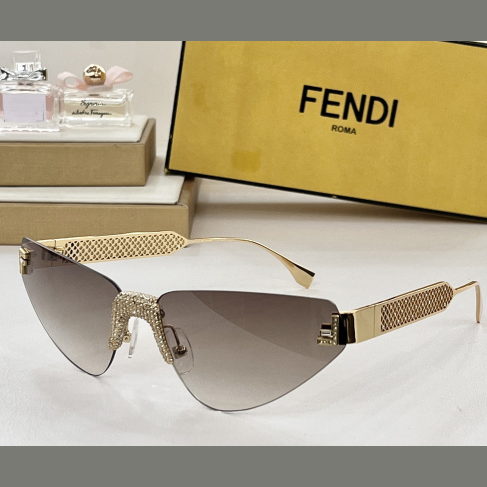 Fendi First Crystal Metal Sunglasses      FOL084V1 - PerfectKickZ
