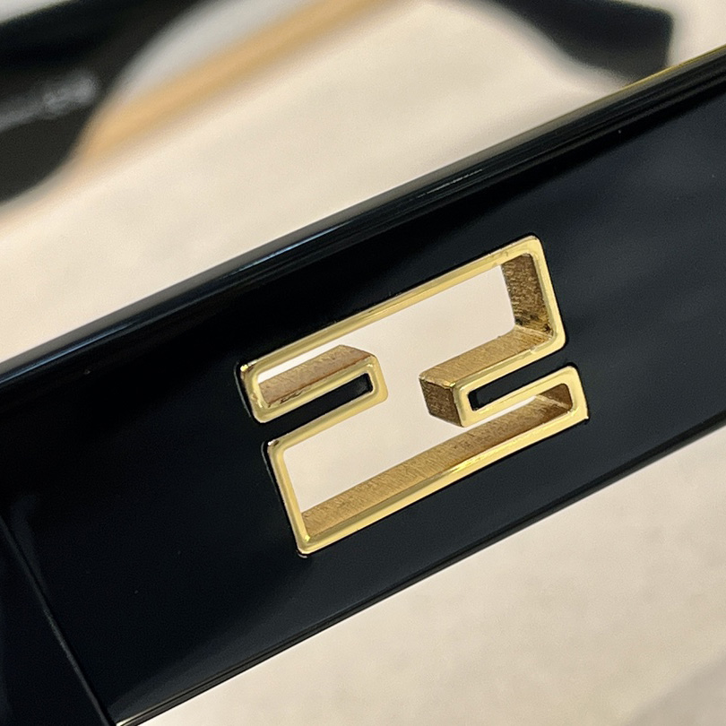 Fendi Baguette Black Acetate Sunglasses - PerfectKickZ