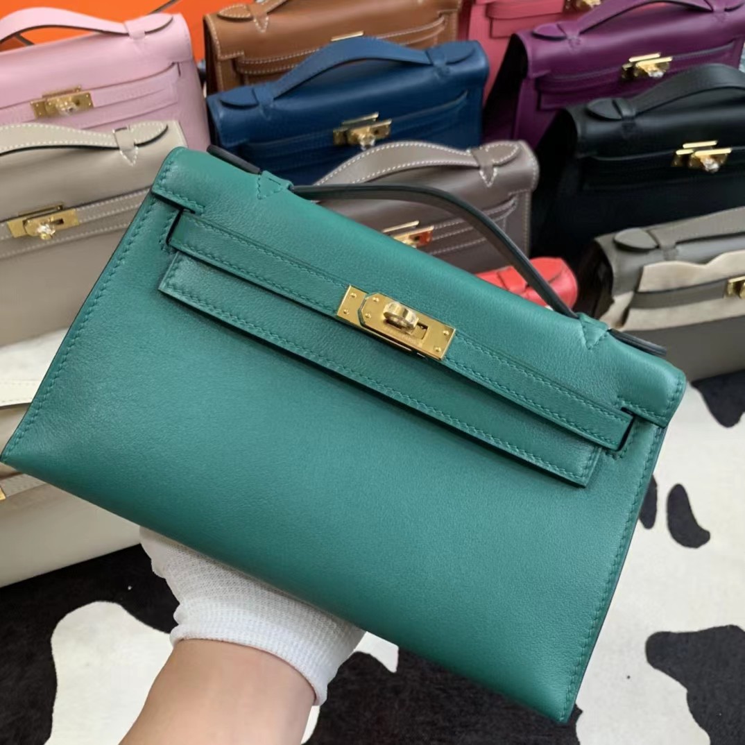 Hermes Kelly Pochette Clutch Bag   23-14-7cm - PerfectKickZ