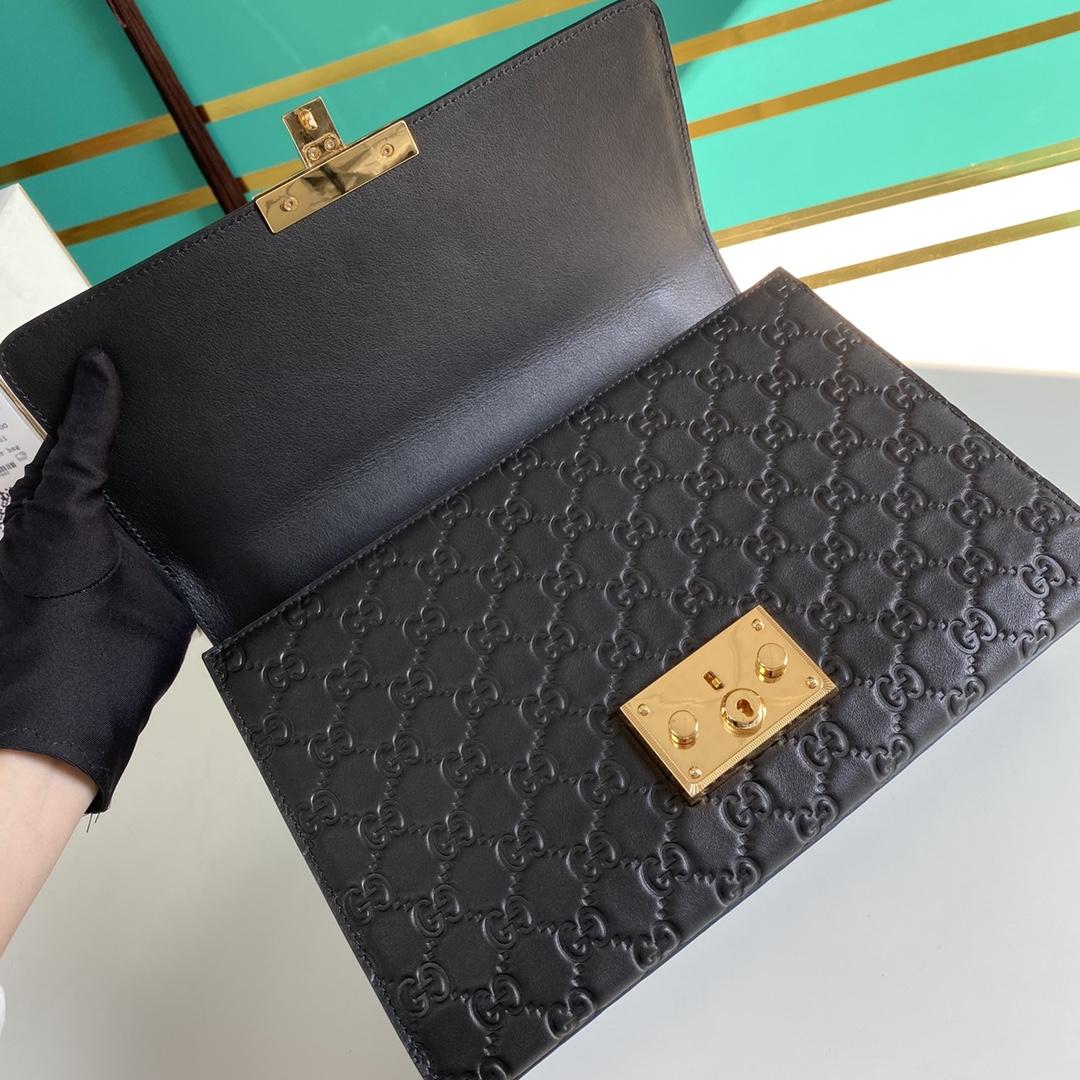 Gucci Padlock Shoulder Bag (30-19-10CM) - PerfectKickZ