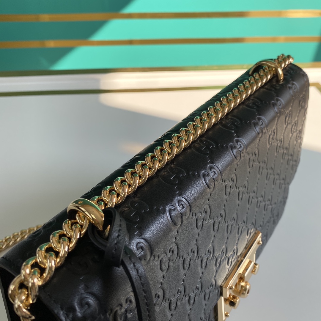 Gucci Padlock Shoulder Bag (30-19-10CM) - PerfectKickZ