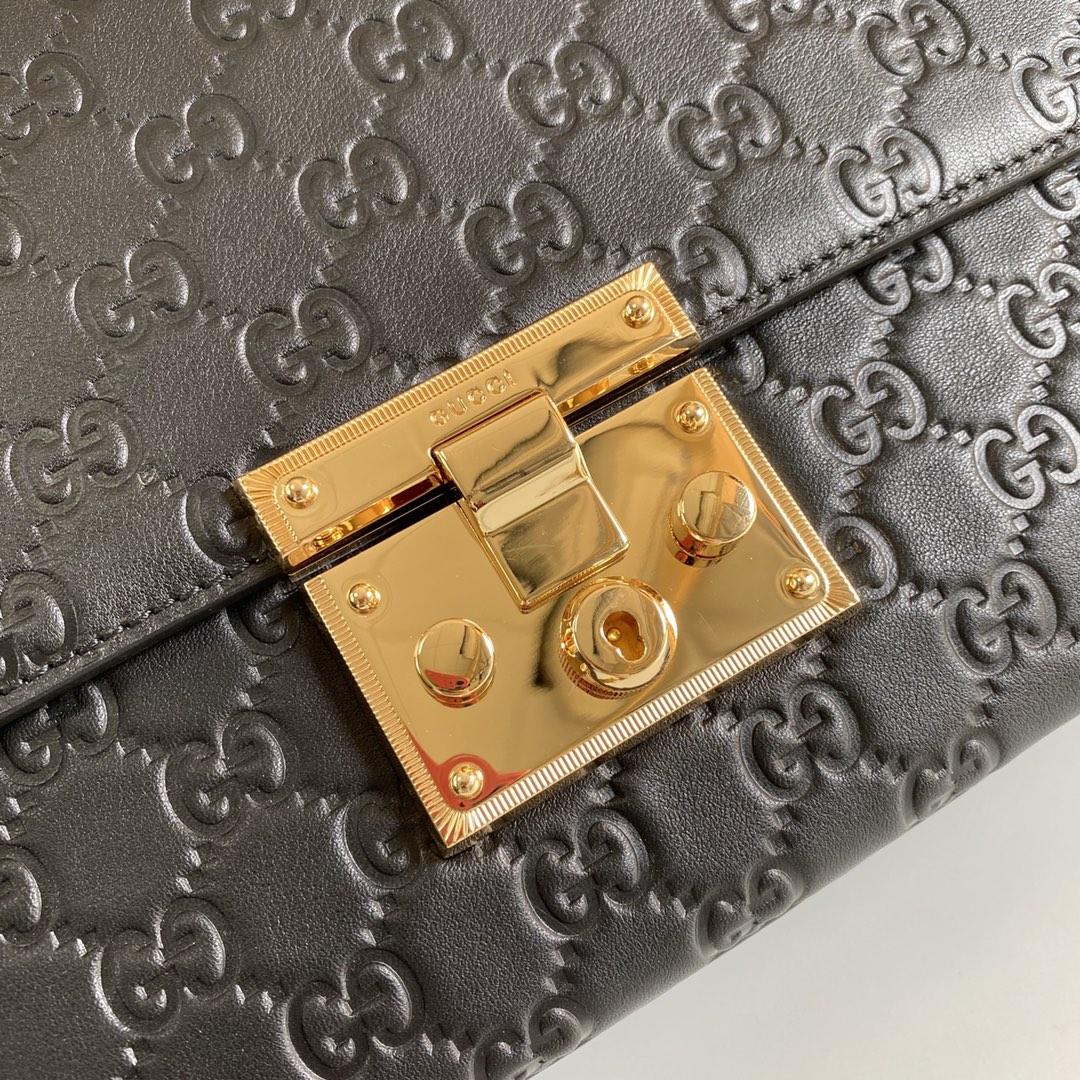Gucci Padlock Shoulder Bag (30-19-10CM) - PerfectKickZ