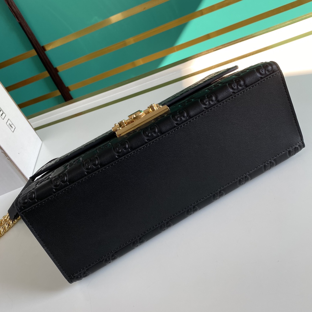 Gucci Padlock Shoulder Bag (30-19-10CM) - PerfectKickZ