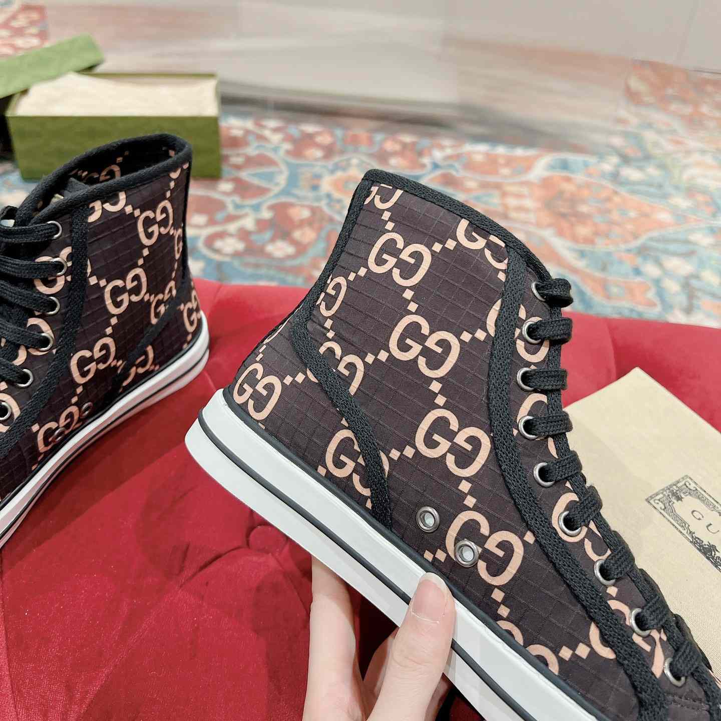 Gucci Tennis 1977 High-top Sneaker(upon uk size) - PerfectKickZ