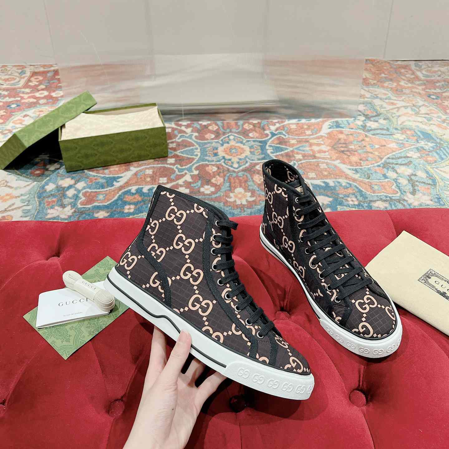 Gucci Tennis 1977 High-top Sneaker(upon uk size) - PerfectKickZ