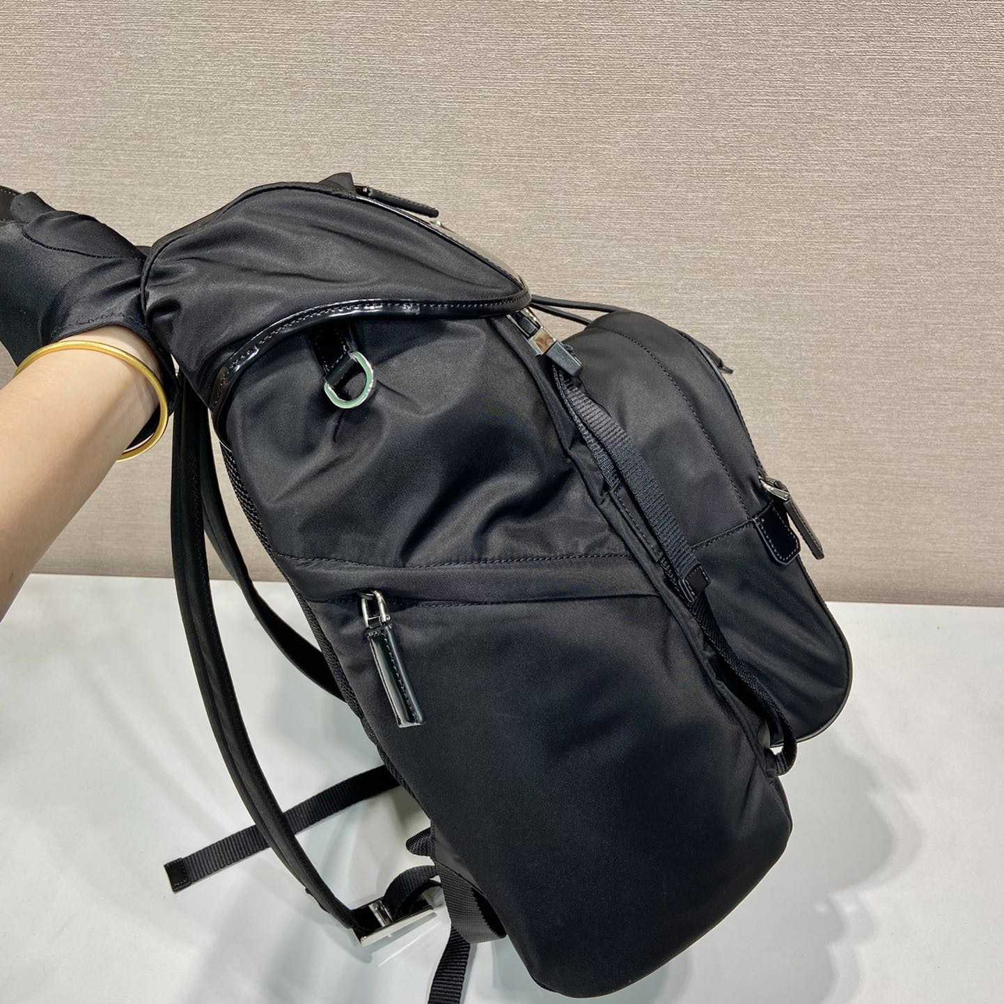 Prada Re-Nylon And Brushed Leather Backpack - PerfectKickZ