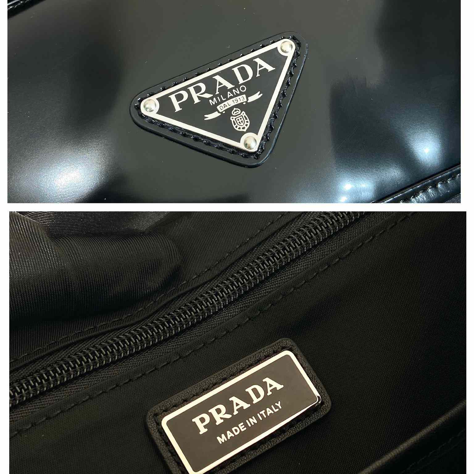 Prada Re-Nylon And Brushed Leather Backpack - 