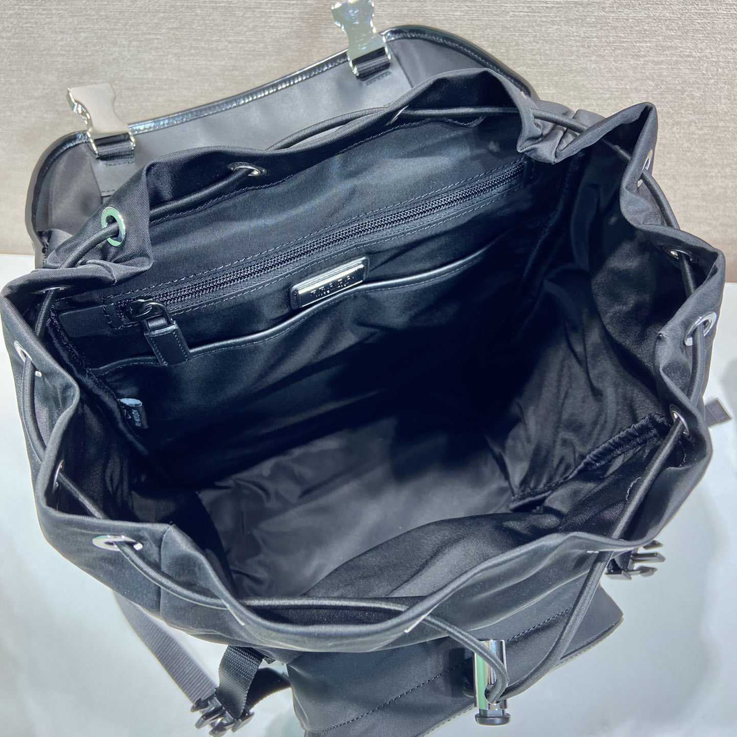Prada Re-Nylon And Brushed Leather Backpack - 