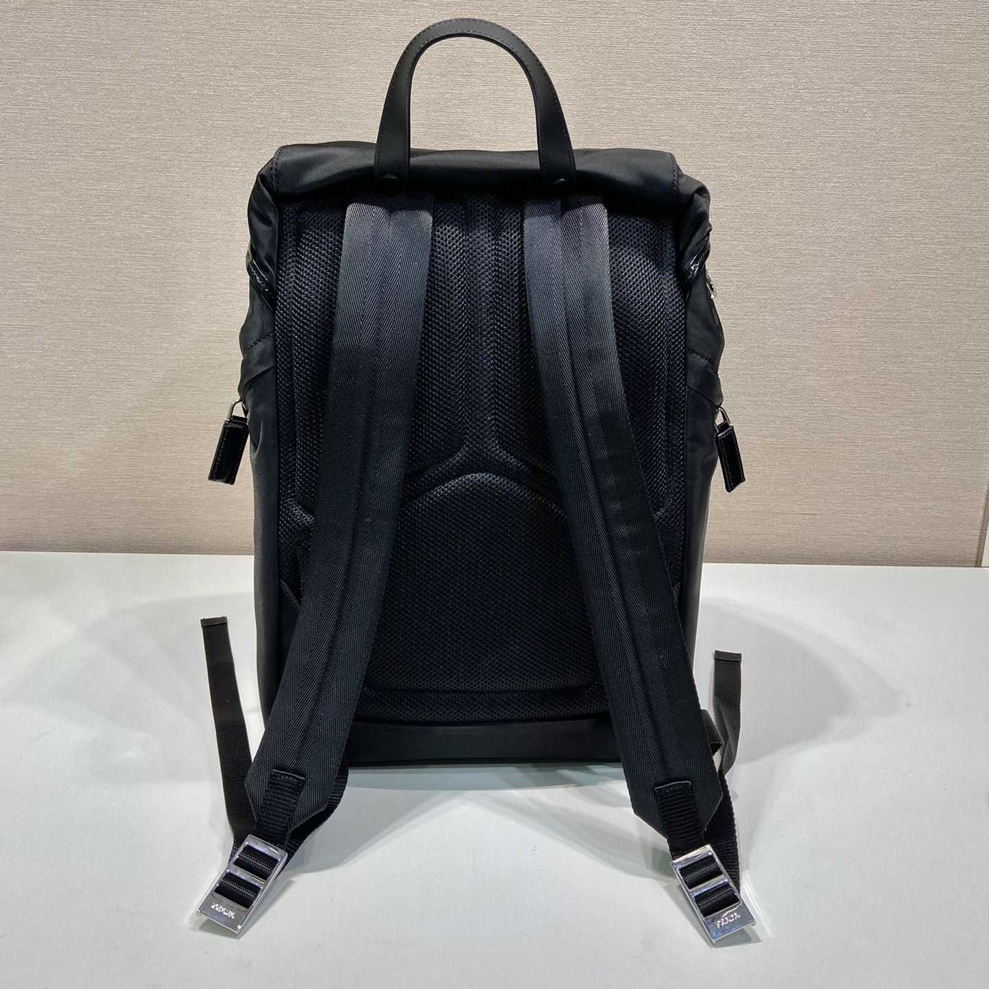 Prada Re-Nylon And Brushed Leather Backpack - 