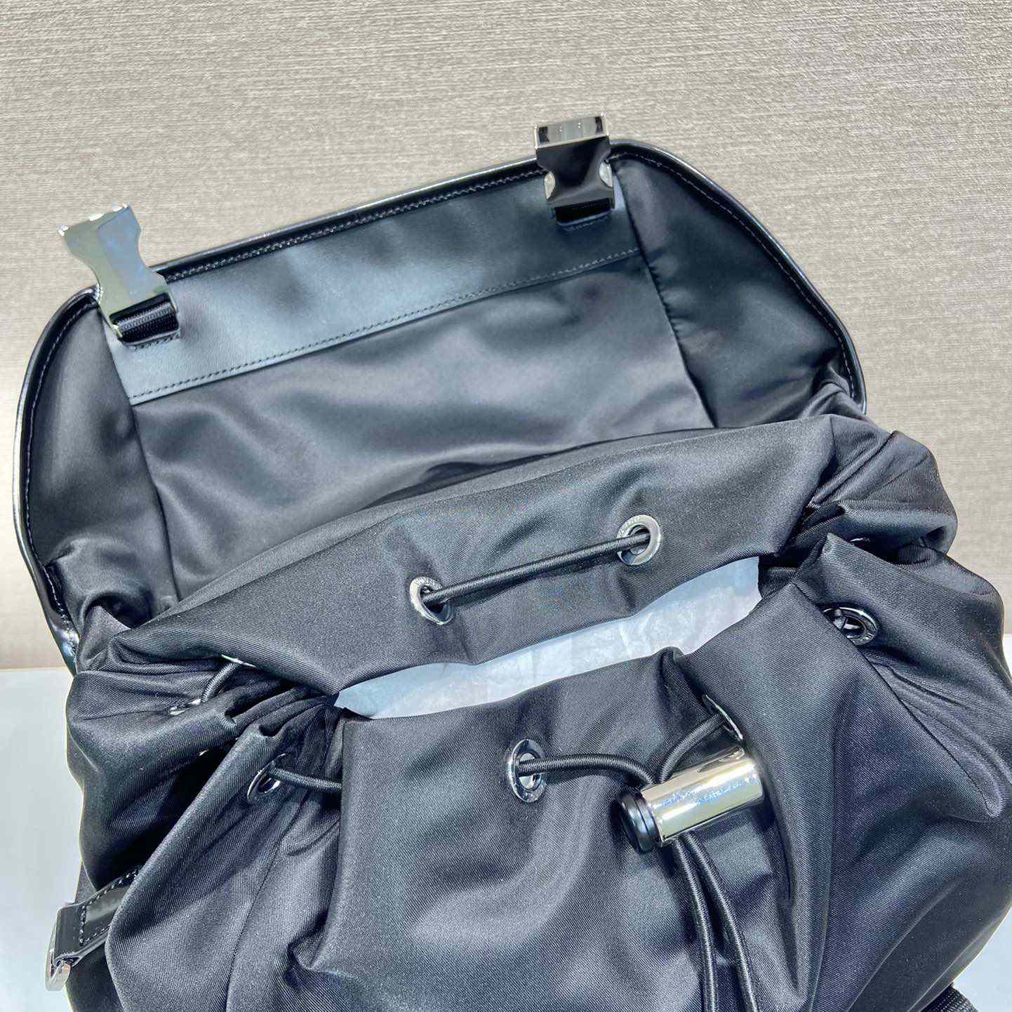 Prada Re-Nylon And Brushed Leather Backpack - 