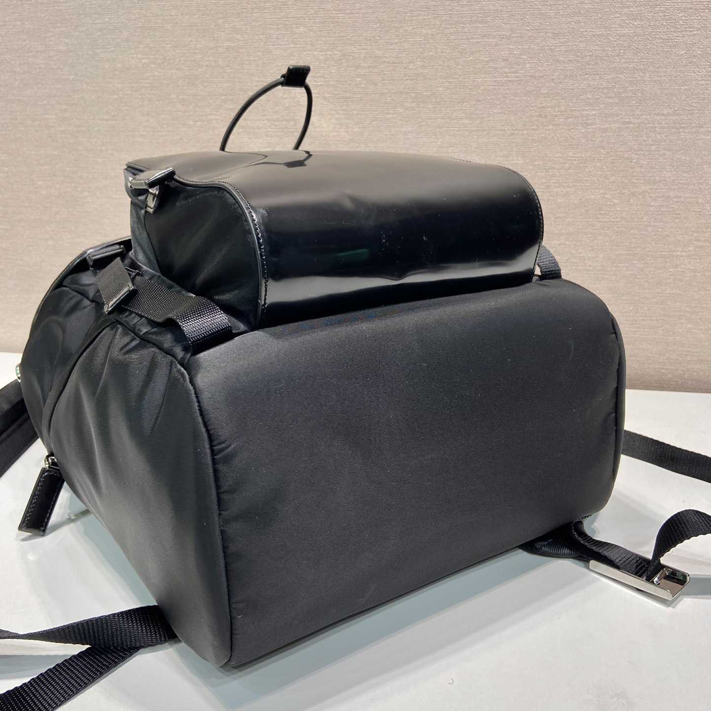 Prada Re-Nylon And Brushed Leather Backpack - 