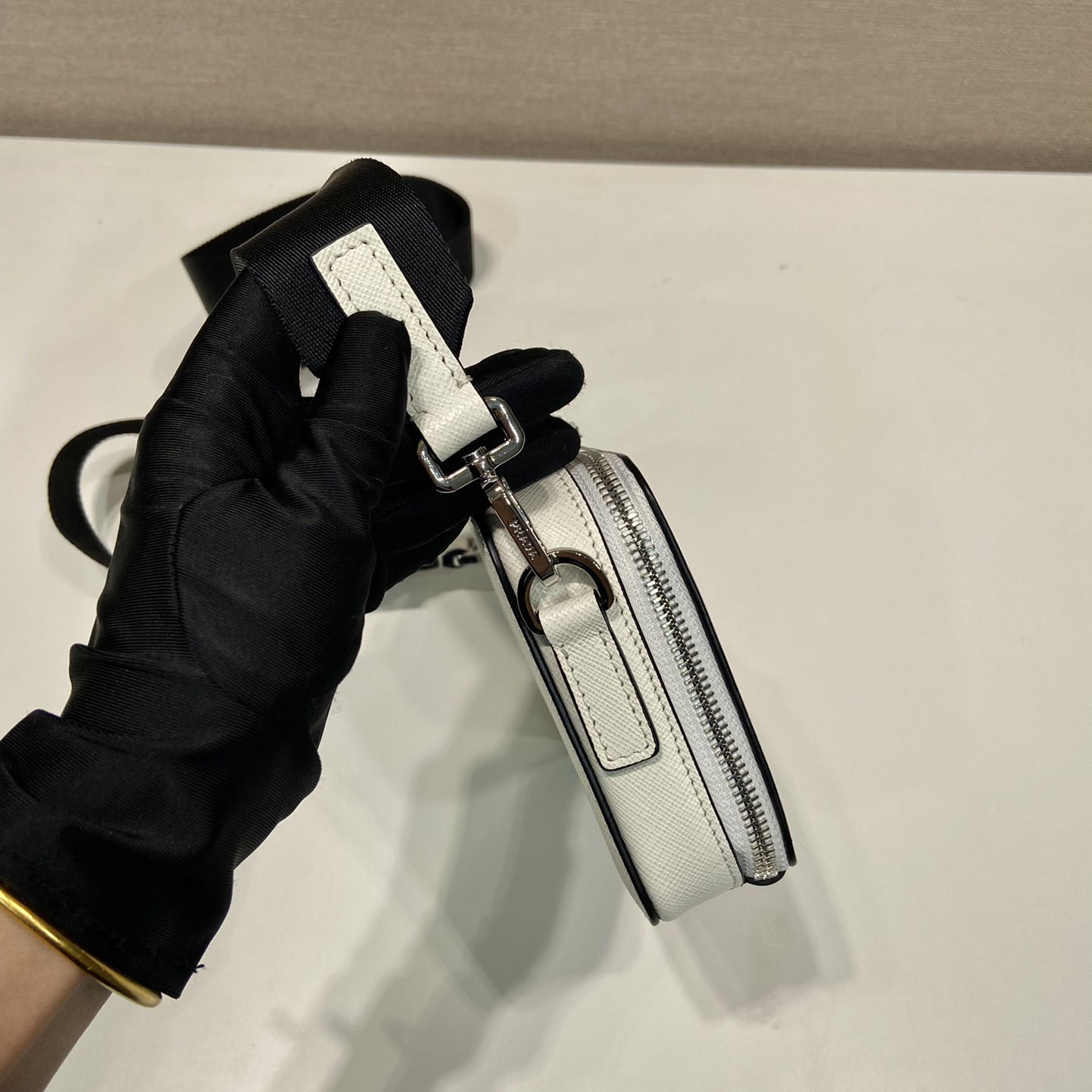 Prada Brique Saffiano Leather Bag - 