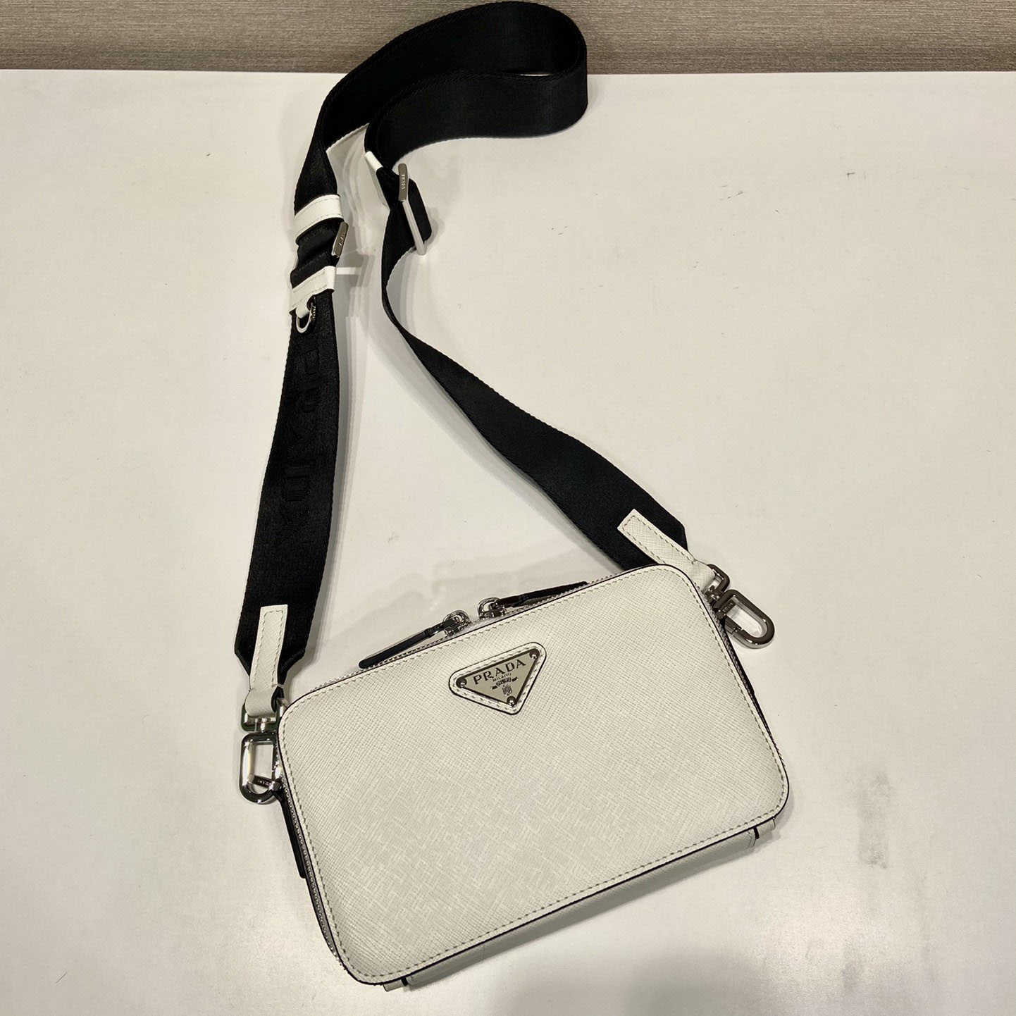 Prada Brique Saffiano Leather Bag - 